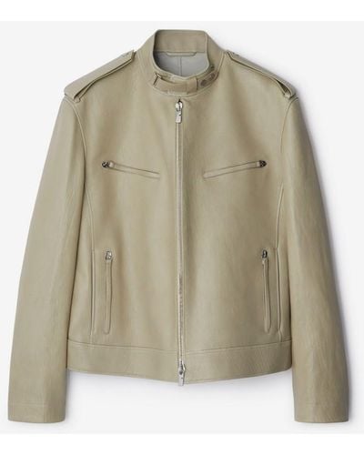 Burberry Leather Jacket - Green