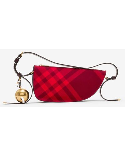 Burberry Mini Shield Sling Bag - Red
