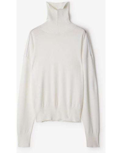 Burberry Wool Sweater - White
