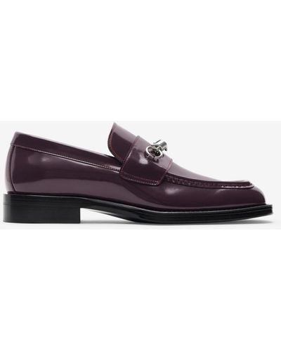 Burberry Leather Barbed Loafers - Multicolor