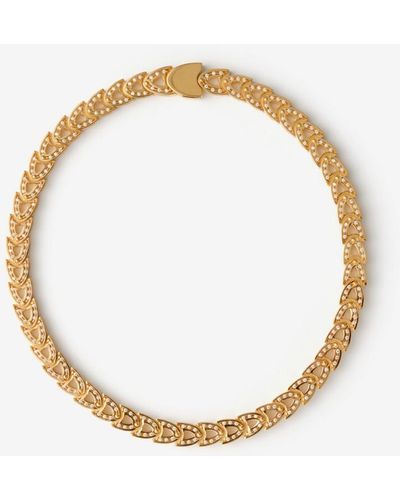 Burberry Shield Infinity Necklace - Metallic