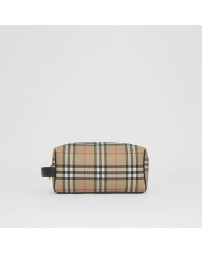 Burberry Vintage Check Travel Pouch - Natural