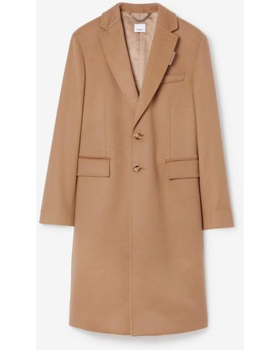 Burberry Wool Cashmere Tailored Coat - Brown