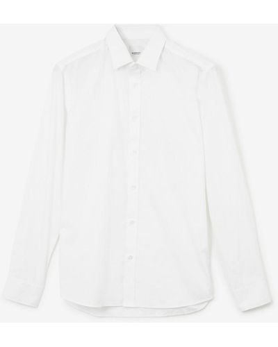 Burberry Chemise habillée en coton - Blanc