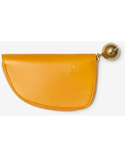 Burberry Shield Coin Pouch - Yellow