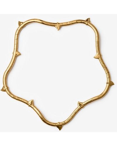 Burberry Thorn Necklace - Metallic