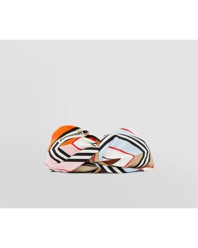 Burberry Montage Print Silk Headband - Multicolor