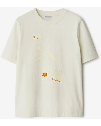 Burberry Duck Cotton T-shirt - White