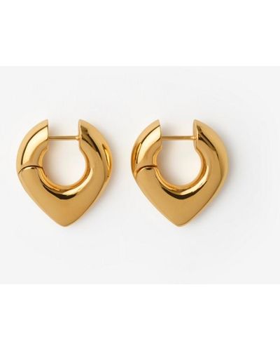 Burberry Thorn Hoop Earrings - Metallic