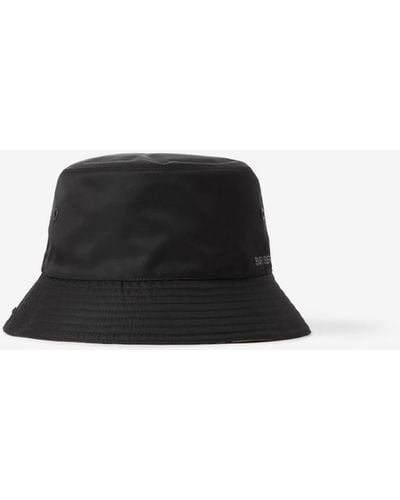 Burberry Nylon Reversible Bucket Hat - Black