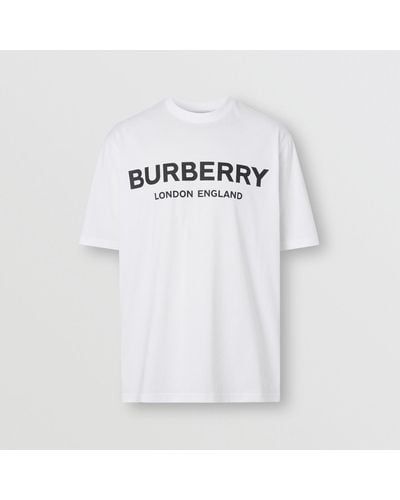 Burberry Logo Print T-shirt - White