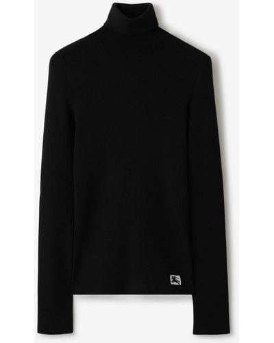 Burberry Wool Blend Sweater - Black