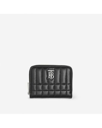 Burberry Quilted Leather Lola Zip Wallet - Black