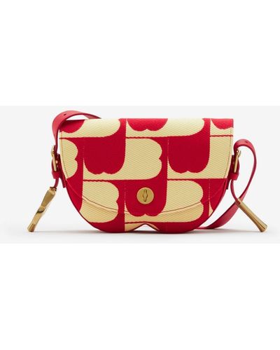Burberry Chess Satchel - Red