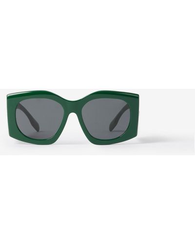 Burberry Oversized Geometric Frame Sunglasses - Green
