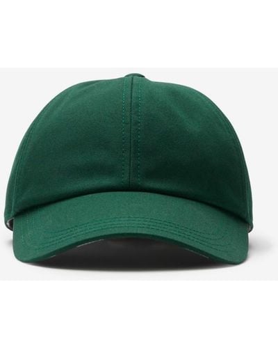 Burberry Cotton Blend Baseball Cap - Green