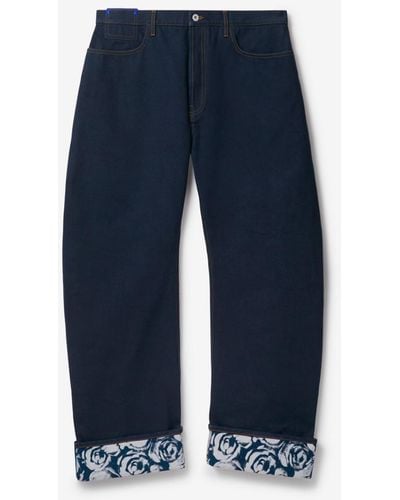 Burberry Jeans aus schwerem Denim in legerer Passform - Blau