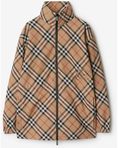 Burberry Check Jacket - Brown