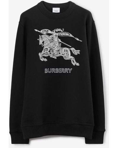 Burberry Ekd Cotton Sweatshirt - Black