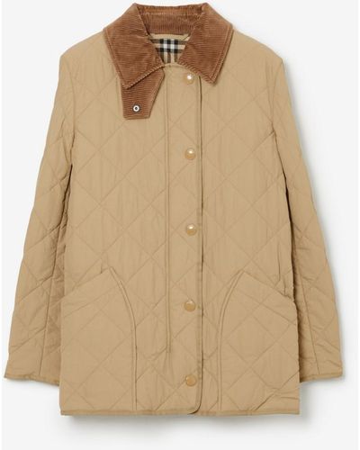 Burberry Diamond Quilted Thermoregulated Barn Jacket - Multicolor
