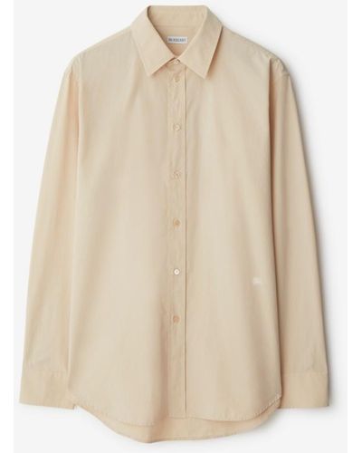 Burberry Cotton Shirt - Natural