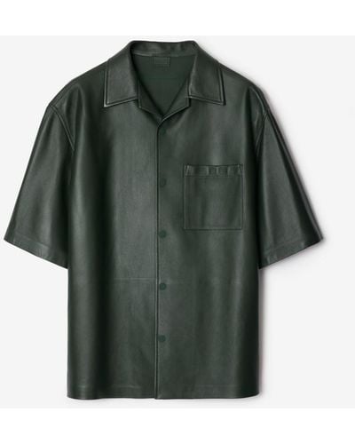 Burberry Leather Shirt - Green