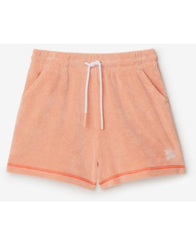Burberry Cotton Blend Towelling Shorts - Pink