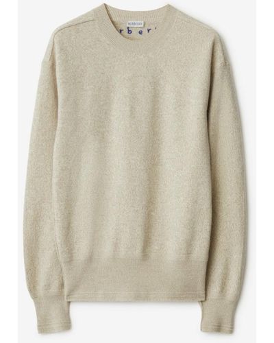 Burberry Wollpullover - Natur