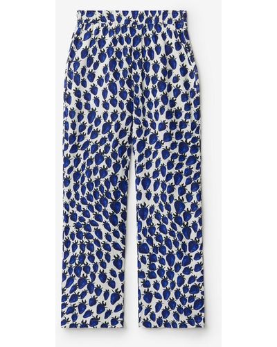 Burberry Strawberry Trousers - Blue
