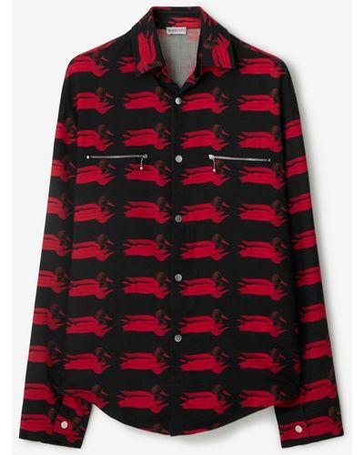 Burberry Duck Wool Shirt - Red