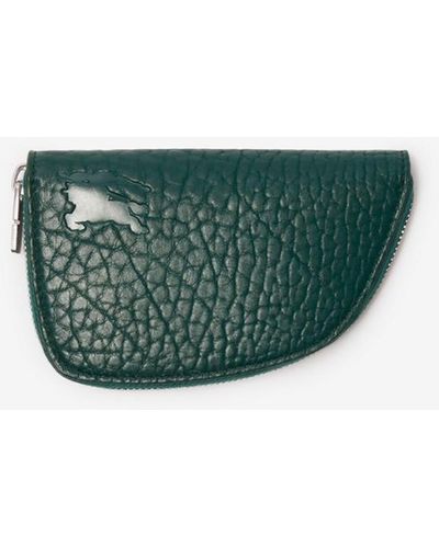 Burberry Small Shield Zip Wallet - Green
