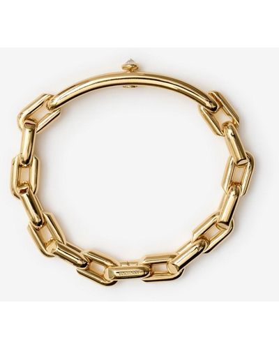 Burberry Hollow Chain Bracelet - Metallic