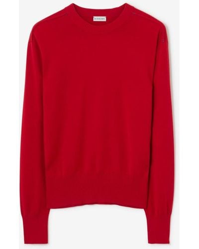 Burberry Wool Sweater - Red
