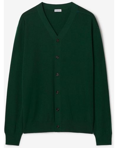 Burberry Wool Cardigan - Green