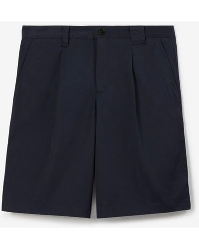 Burberry Cotton Carpenter Shorts - Blue