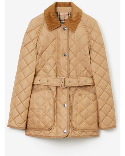 Burberry Quilted Nylon Jacket - Natural