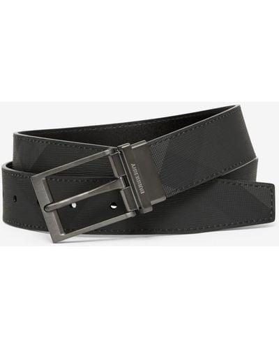 Burberry Reversible Check Belt - Black