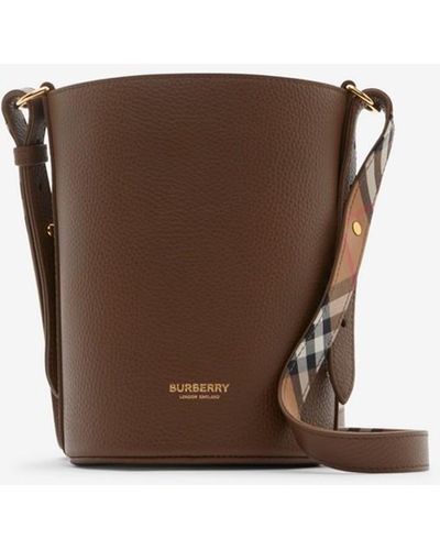 Burberry Small Bucket Bag - Brown