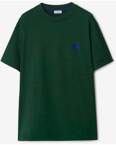 Burberry T-shirt en coton - Vert