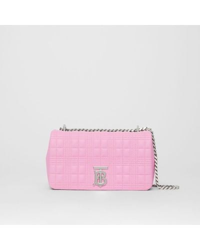 Burberry Quilted Leather Small Lola Bag - Pink