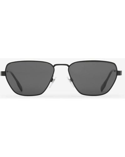 Burberry Icon Geometric Sunglasses - Gray