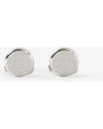 Burberry Monogram Motif Palladium-plated Cufflinks - Multicolor