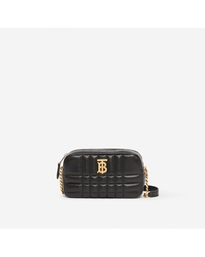 Burberry Quilted Leather Mini Lola Camera Bag - Black