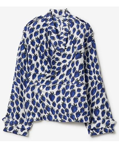 Burberry Strawberry Blouse - Blue