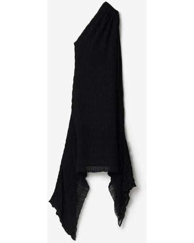 Burberry Shirred Dress - Black