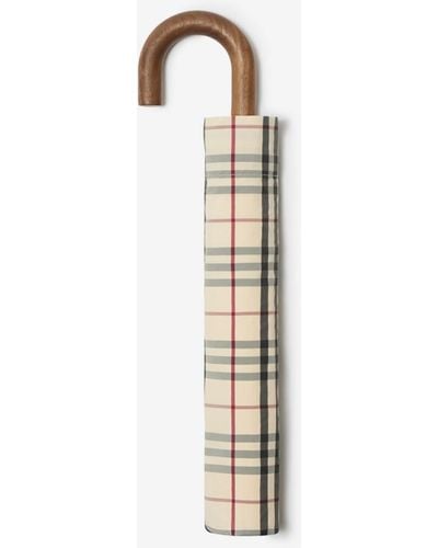 Burberry Taschenschirm in Check - Weiß