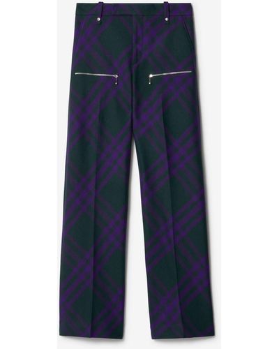 Burberry Leamington Plaid Print Pants, Brand Size 10 (US Size 8) at   Men's Clothing store