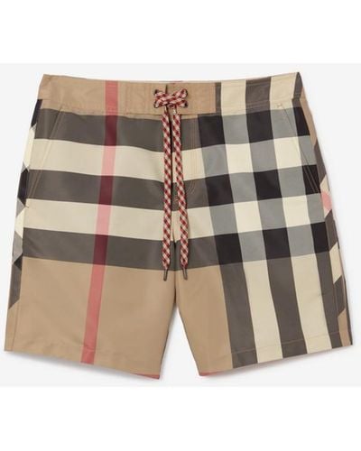 Burberry Schwimmshorts in Check - Mehrfarbig
