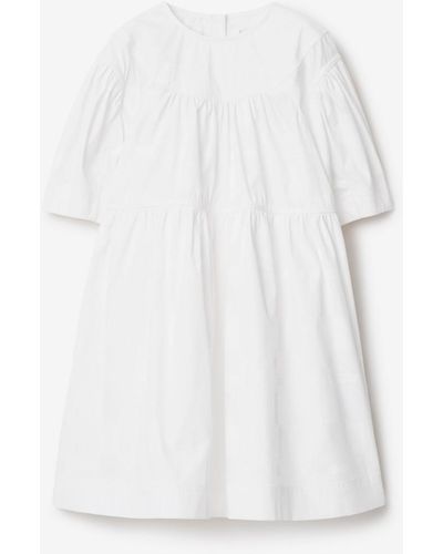 Burberry Stretch Cotton Dress - White