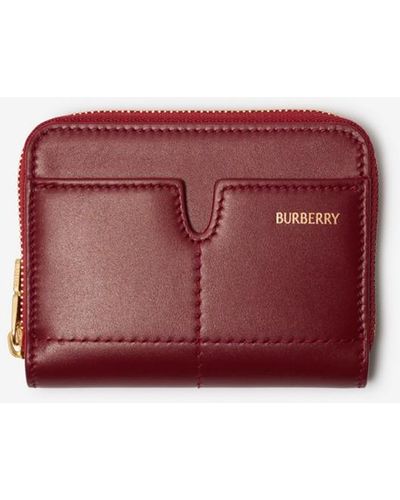 Burberry Snip Zip Wallet - Red